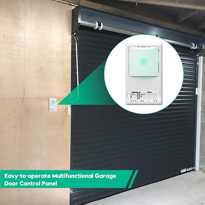 Garage Door Opener Control Panel, Briidea Multi-Function Wall Keypad Button - Image 7