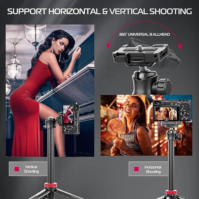ULANZI MT-44 Extendable Phone Tripod, 360° Ball Head Camera Tripod - Image 6