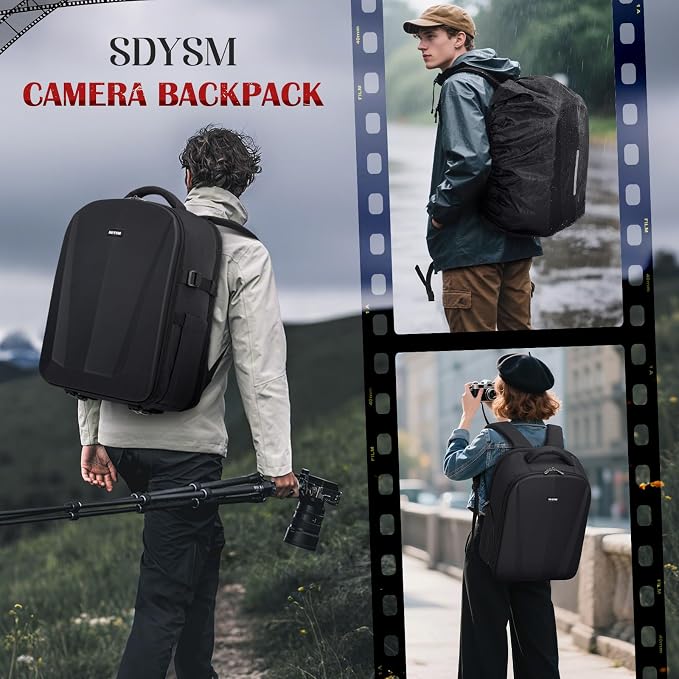 SDYSM Camera Backpack, Hardshell DSLR/SLR Camera Bag - Image 8