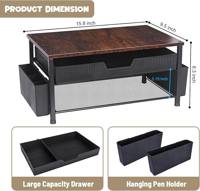 Printer Stand for Desk, Desk Organizer - Image 2