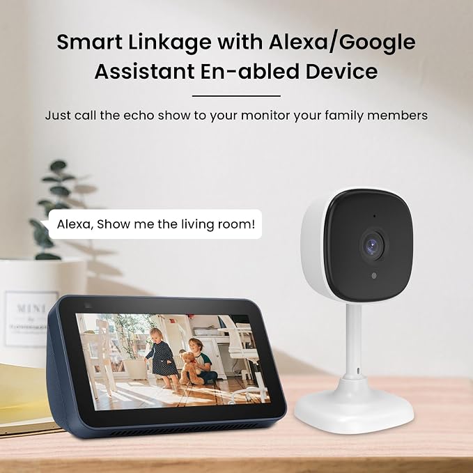 AMOROM 3 Pack Wired Indoor Security Camera, Dual Use Baby Monitor Pet Cam - Image 8