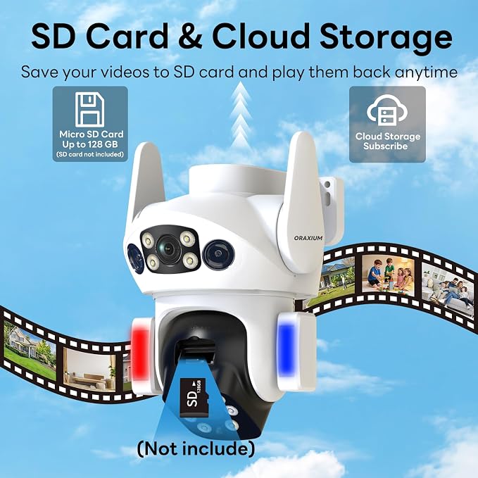 Solar Camera Outdoor Wireless, Dual Lens Security Camera - Image 9