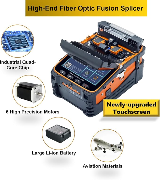 Fusion Splicer Fiber Optic AI-9 Optical Fiber Splicer Fiber Optic Splicing - Image 2