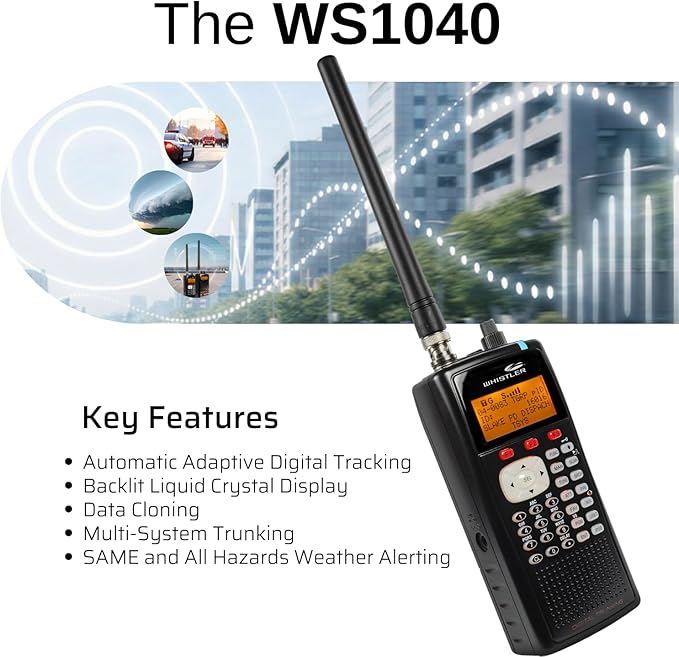 Whistler WS1040 Handheld Digital Scanner – P25 Phase I, Same Weather Alerts - Image 3