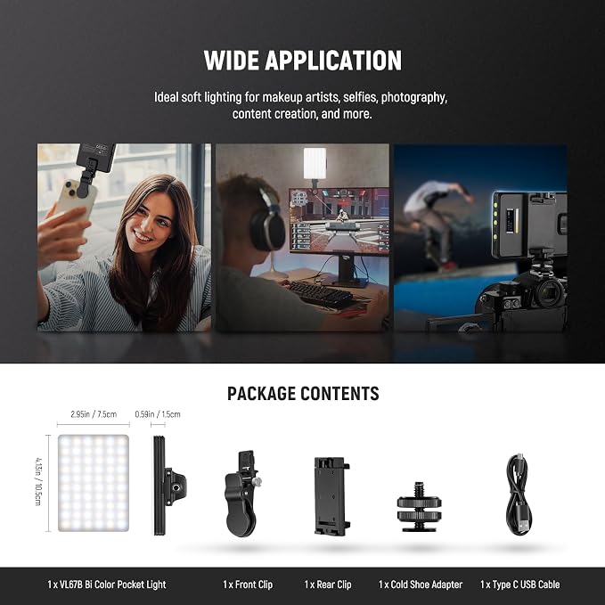 NEEWER BASICS VL67B Phone Selfie Light - Image 9