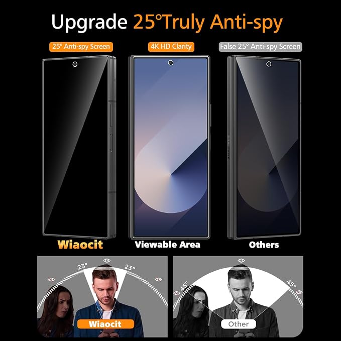 Wiaocit 3 Pack Privacy Screen Protector - Image 2
