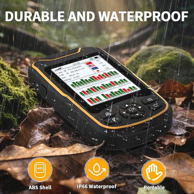 Handheld GPS for Hiking, Rugged and Waterproof Handheld GPS Navigator, 3.2" - Image 6