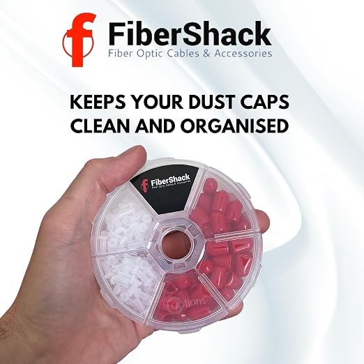 Fibershack - Fiber Optic Dust Cap Kit - Dual Fiber Dust Cap Kit Contains 200x - Image 2