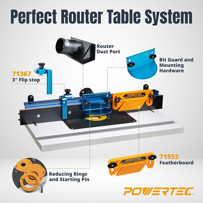 POWERTEC Benchtop Router Table - Image 8