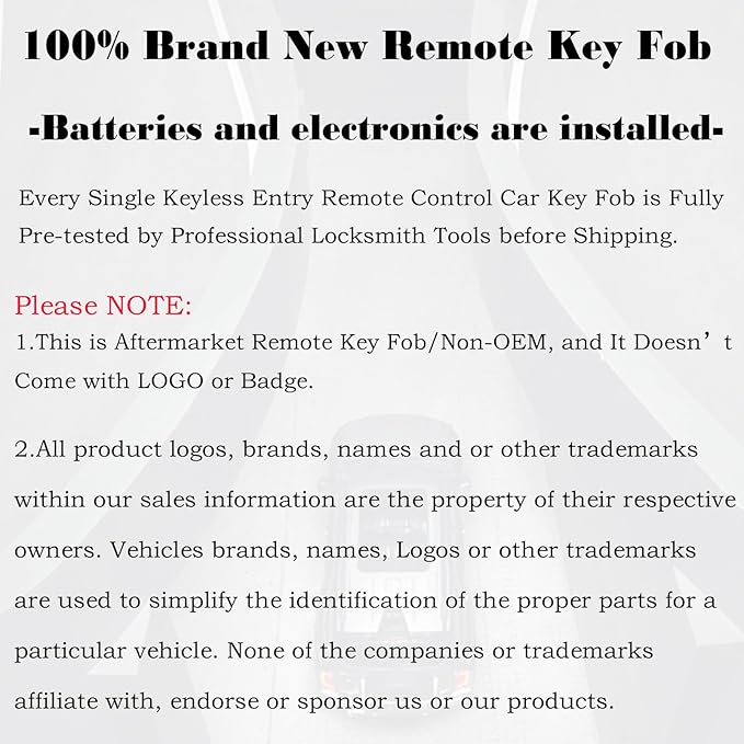 MechanMagic Key Fob Replacement Fits - Image 7