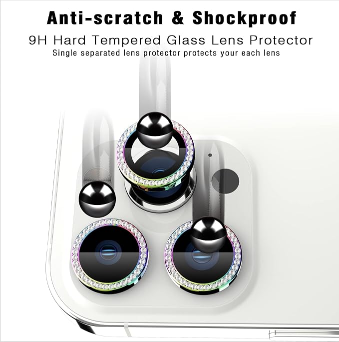 Bling Diamond Individual Camera Lens Protector - Image 5