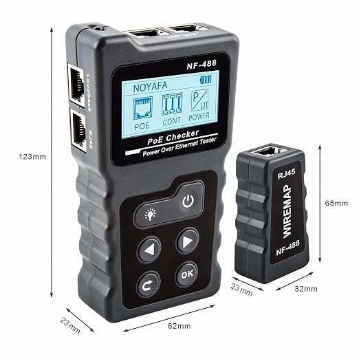NOYAFA NF-488 POE Cable Tester for Power Over Ethernet, Network Cable - Image 8