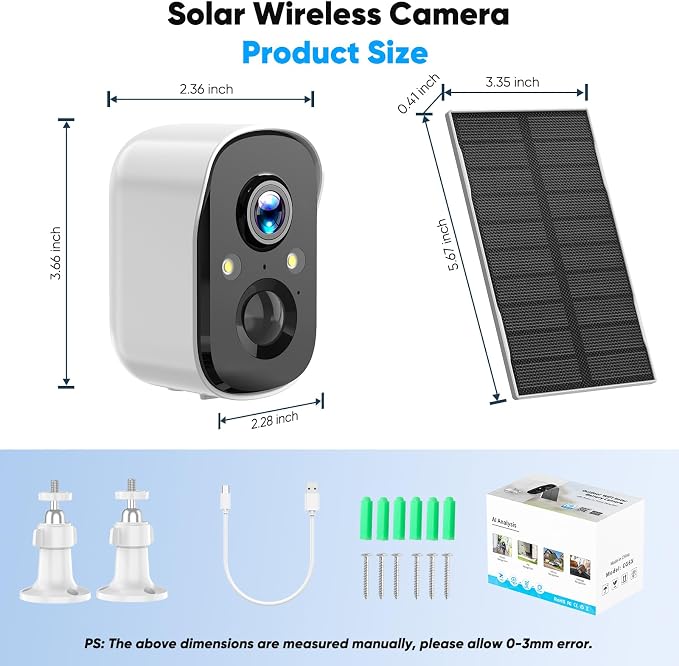 Solar Security Cameras Wireless Outdoor, 2K Solar Camera Wireless - Image 9