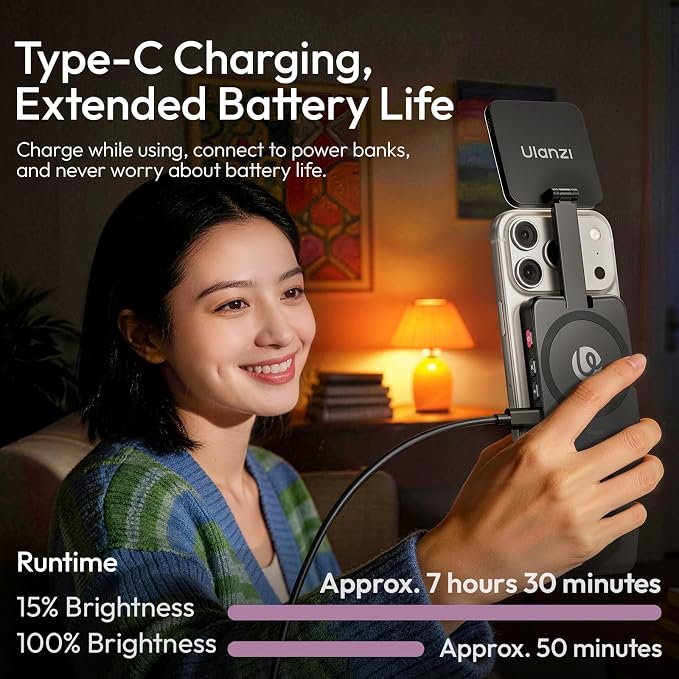 Ulanzi GL01 Magnetic Selfie Light - Image 8