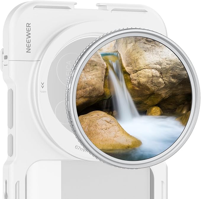 NEEWER 67mm Variable ND Filter, Slim HD ND2-32 Adjustable Neutral Density by Neewer