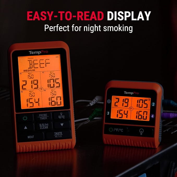 TempPro TP829 1000ft Wireless Meat Thermometer Digital - Image 8