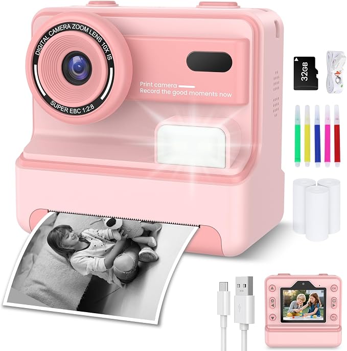 Kids Camera Instant Print, Christmas Birthday Gifts by Unknown