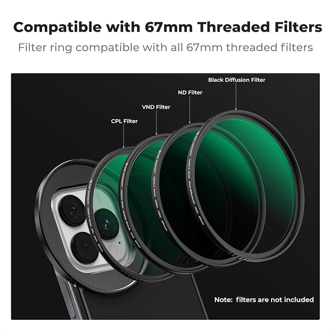 K&F CONCEPT 6.1 inch Magnetic Lens Filter Mount Adapter Compatible - Image 5