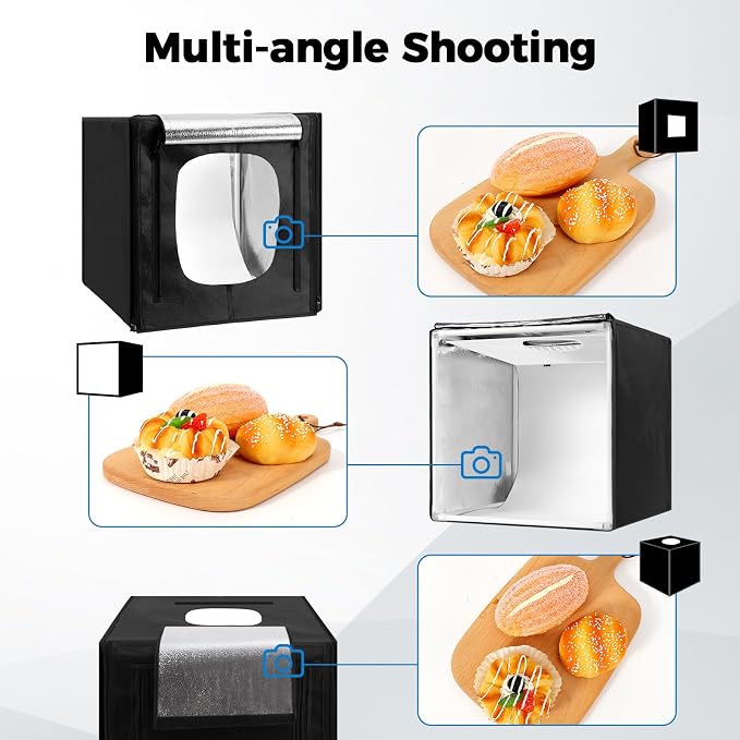 Photo Light Box, Portable 12/16/20/24/32 Inch Photo Studio Light Box, Shooting - Image 2