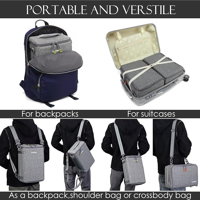 Camera Insert Bag, Shockproof &Pressure-proof Dual Opening Padded Camera Lens - Image 8
