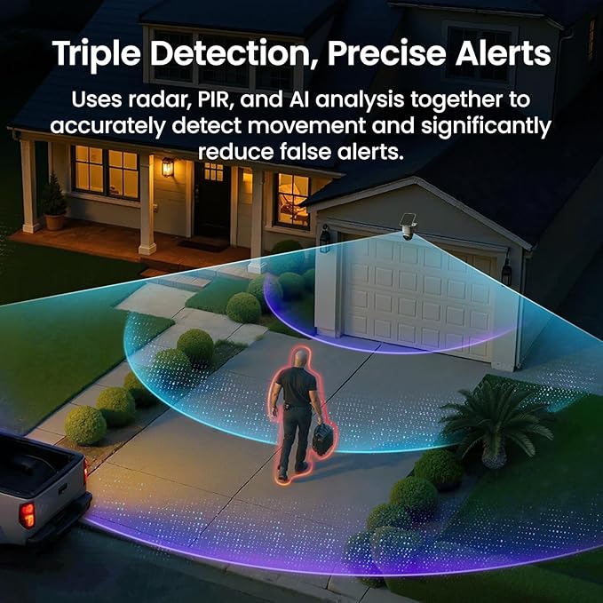 aosu T2 Ultra 4K Security Cameras Wireless Outdoor, 4 Cam Kit, Smart Home - Image 6