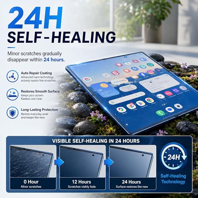 V-PORYADKU 3 Pack for Samsung Galaxy Z Fold 7 Screen Protector + 3 Pack Camera - Image 6