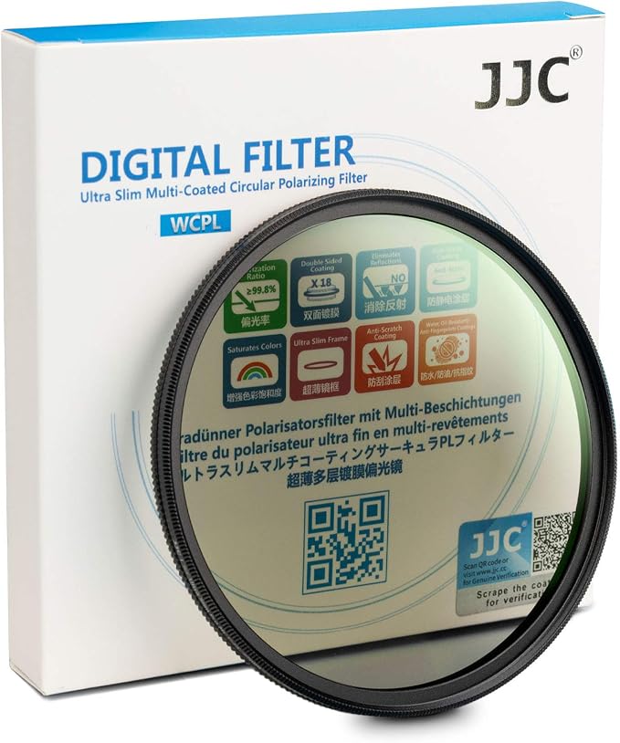 JJC Professional 40.5mm Circular Polarizer Polarizing Filter HD 18-Layer CPL by JJC