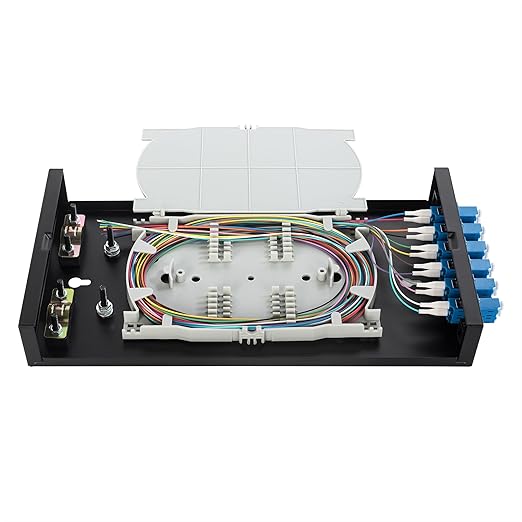Wallmount Box Fiber Optic Terminal encloure 6 LC Duplex Port by OFCN