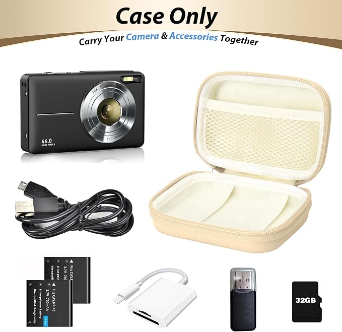 Digital Camera Case for CAMKORY, KODAK PIXPRO FZ45/FZ55, Canon IXUS 285 HS - Image 4