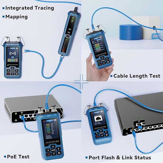 Network Cable Tester 8-in-1, RJ45 Ethernet Cable Tester - Image 3