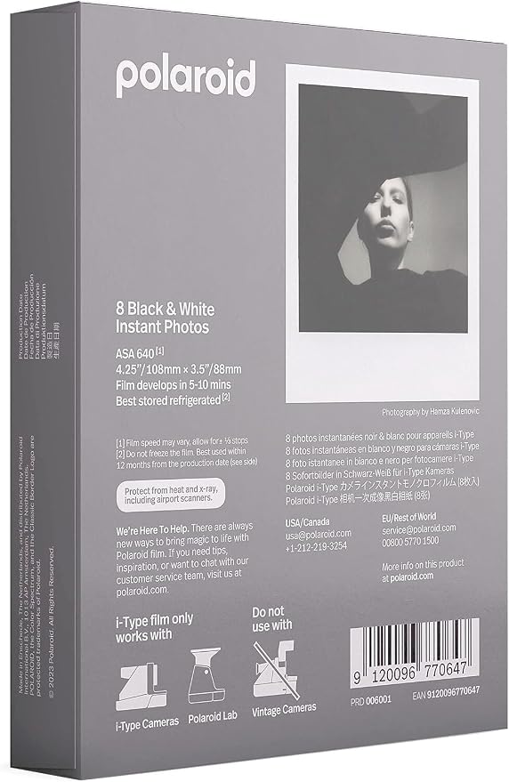 Polaroids Black & White Instant Film, 3 Pack, 24 Photos, B&W Film Works - Image 3