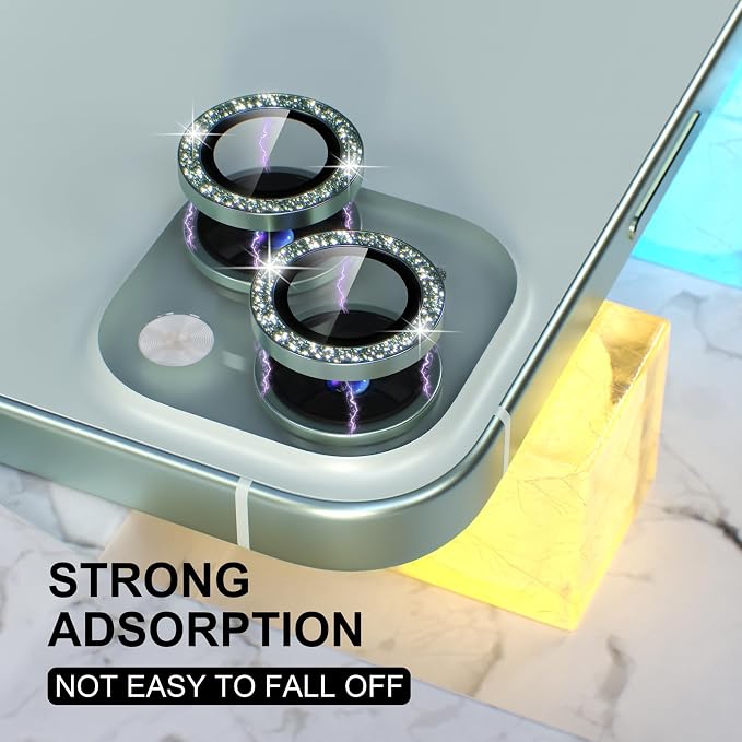 Choiche Compatible for iPhone 15 /iPhone 15 Plus Camera Lens Protector Bling - Image 6