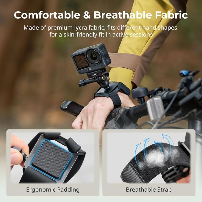 SMALLRIG Wrist Strap Mount for GoPro Hero 13/12/11/10/9 Black, for DJI Osmo - Image 3