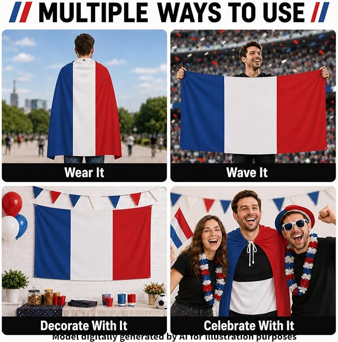 Flag Cape, Wearable Flag Costume, Be Suitable - Image 7