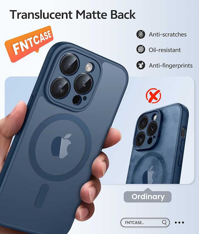 FNTCASE for iPhone 14 Pro Case: Translucent Matte Cases - Image 6