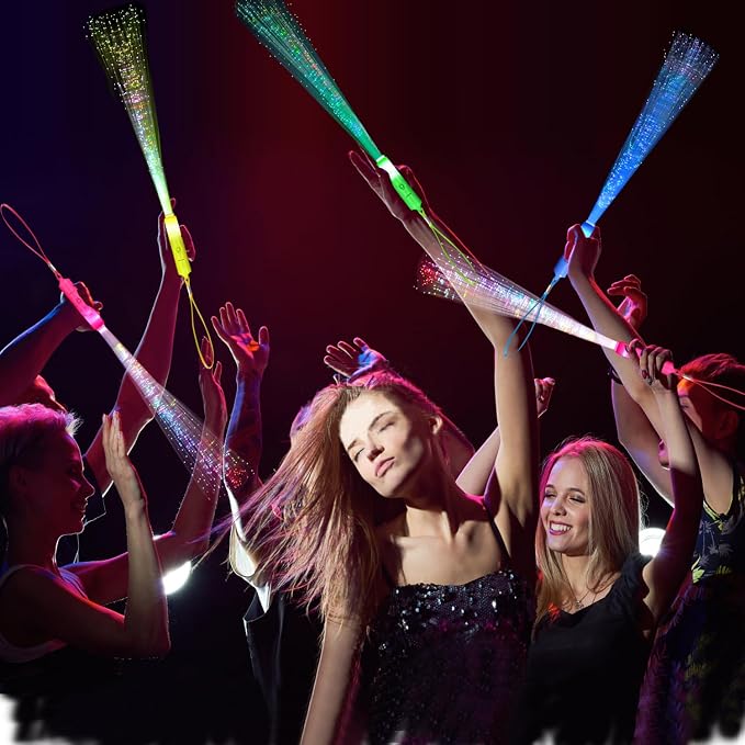 36 Pack Glow Sticks Light Up Fiber Optic Stick Glow Wands Bulk - Image 5