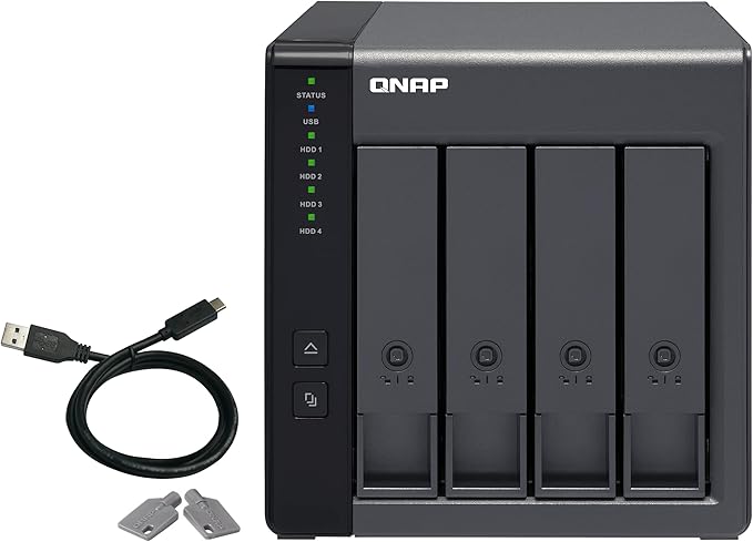 QNAP TR-004 4 Bay USB Type-C Direct Attached Storage by QNAP