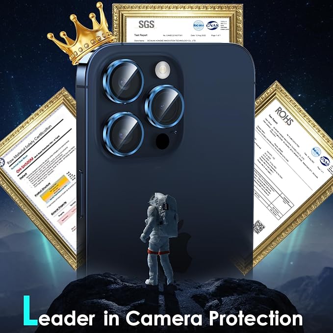 YWXTW CameraLens Protector, Tempered Glass Screen Metal Individual Cover - Image 2
