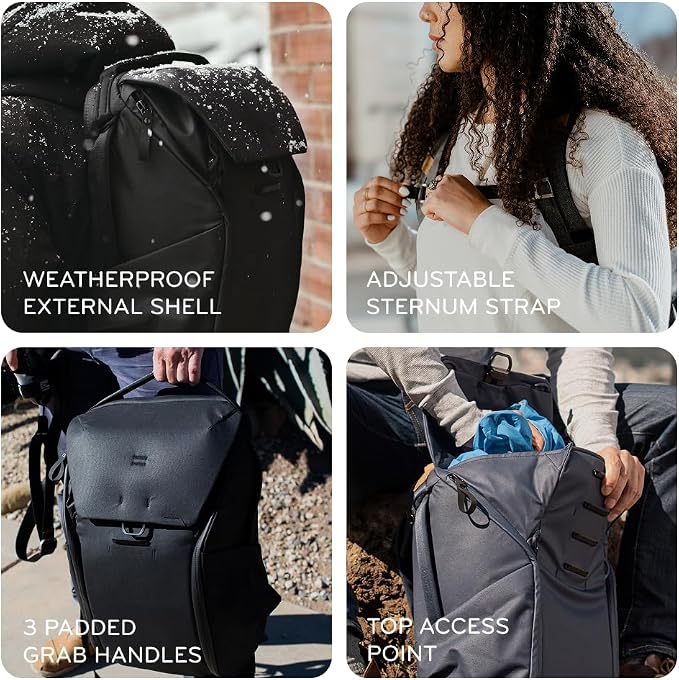 Peak Design Everyday Backpack 30L, MagLatch Top, Dual Side Access, FlexFold - Image 4
