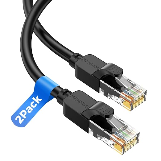 Cat 6 Ethernet Cable 3 ft, Indoor/Outdoor High Speed 10Gbps Internet Cable by Unknown
