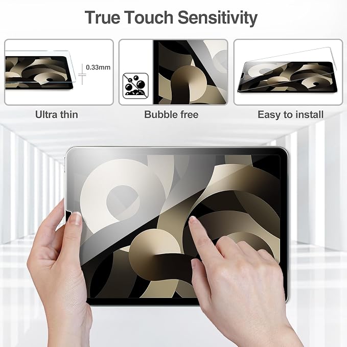 ProCase Screen Protector for iPad Air 5th /4th Generation 10.9" + Camera Lens - Image 5