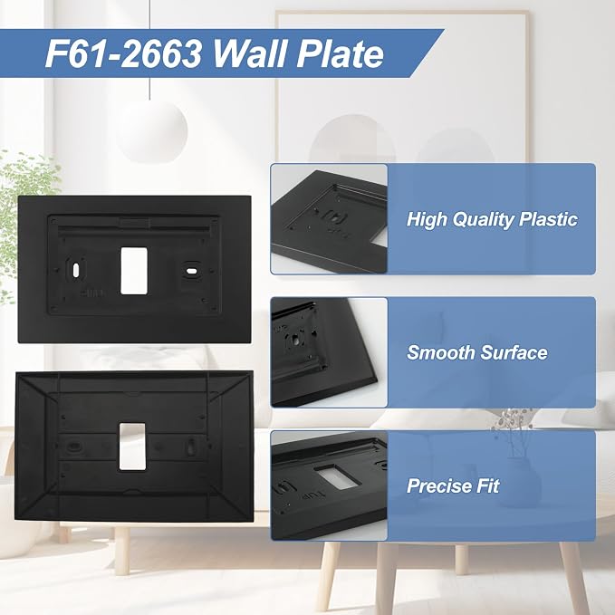 F61-2663 Wall Plate for Sen si Wi-Fi Programmable Thermostat, Smart Thermostat - Image 3
