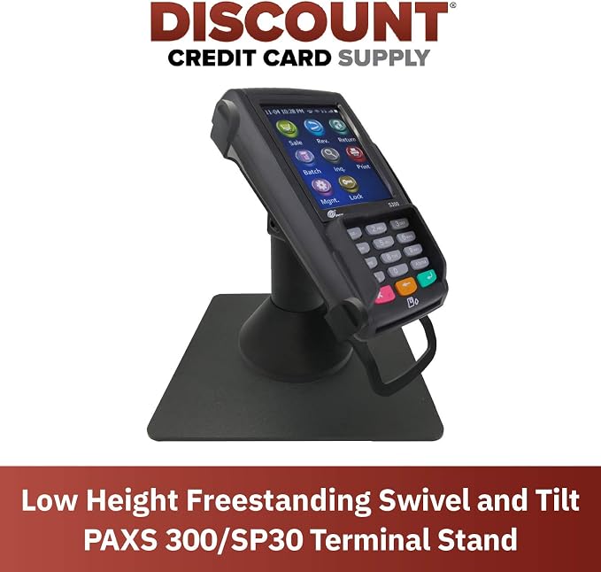 DCCStands Low Freestanding Swivel and Tilt Pax S300 & SP30 Terminal Stand - Image 2