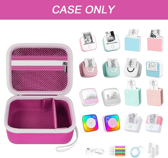 ANKHOH Label Maker Case for Memoking T02/ for Phomemo M02/ M02S/ M02 Pro/ Q30S/ - Image 2