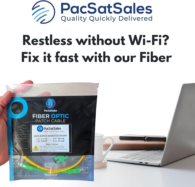 Fiber Optic Internet Cable - 100ft / 30M SC/APC to SC/APC Single Mode Fiber - Image 4