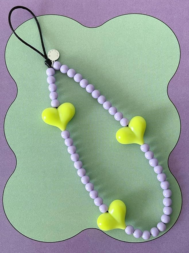 Drawwind Phone Charm Beaded Wristlet Strap Universal Cell Phone Lanyard Cute - Image 3