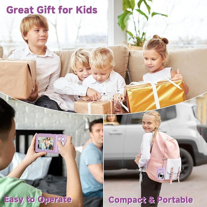 Digital Camera, 44MP Compact Camera, FHD 1080P Point and Shoot Digital Cameras - Image 7