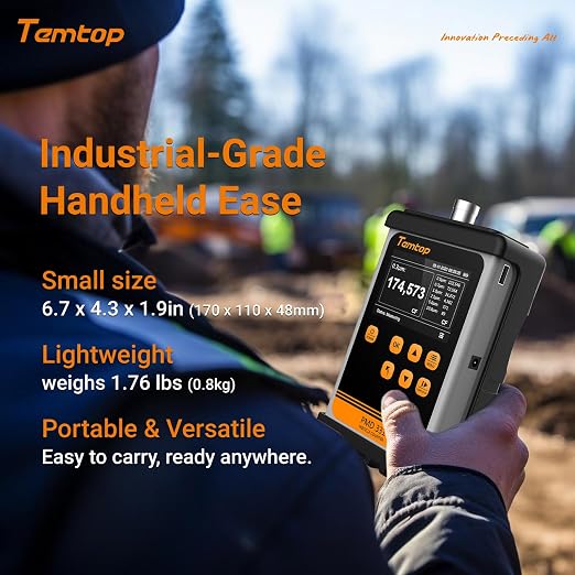 Temtop PMD331 Professional Particle Counter, 7-Channel Handheld Laser Dust - Image 7