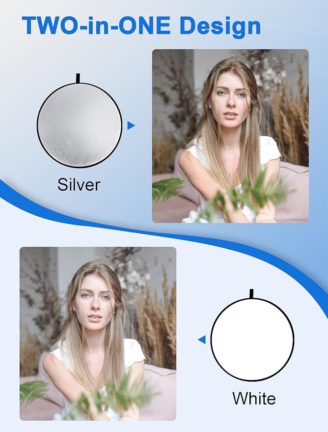 Selens 2 in 1 Foldable 17inch/45cm Light Reflector, Collapsible Disc - Image 4
