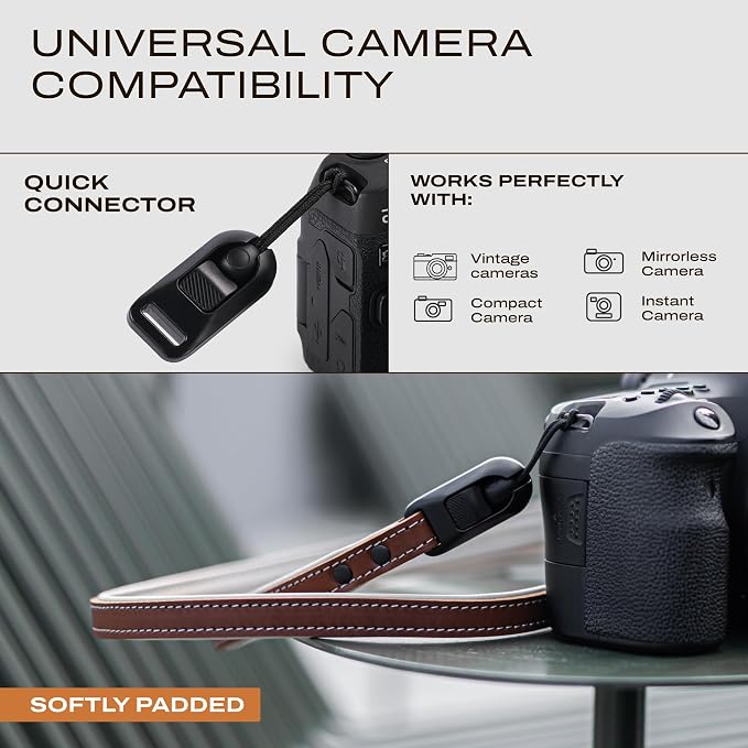 C Coiro Thin Leather Camera Strap - Image 3